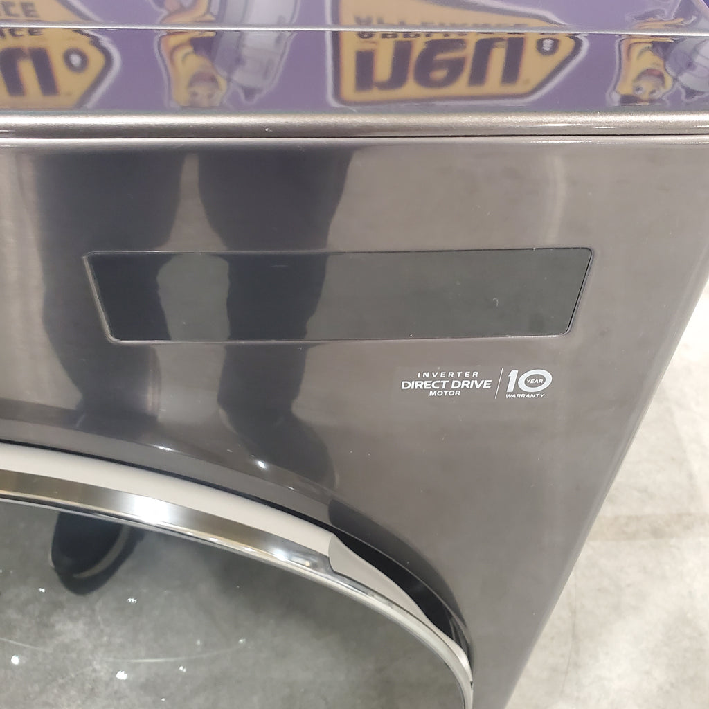 Pictures of LG Black Steel Ventless Washer/Dryer Combo LG WashCombo™ All-in-One 5.0 cu. ft. Mega Capacity with Inverter HeatPump™ Technology and Direct Drive Motor WM6998HBA - Scratch & Dent - Minor - Neu Appliance Outlet - Discount Appliance Outlet in Austin, Tx