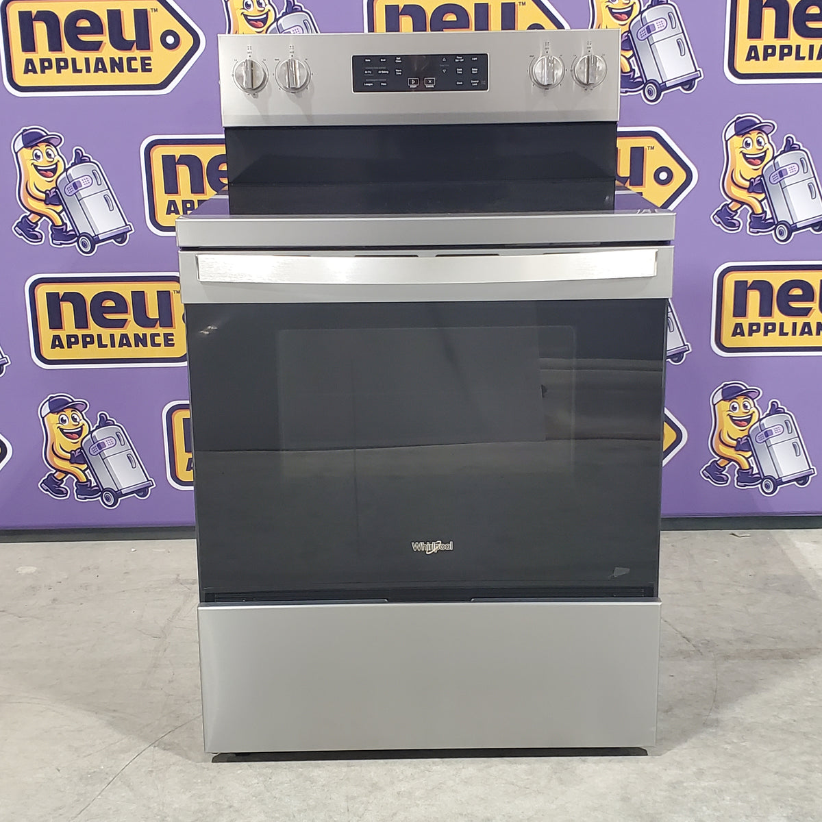 Whirlpool Energy Star 30 Inch Electric Range with Air Cooking Technology, No Preheat Air Fry, Air Baking and Self Clean WFES5030RZ - Scratch and Dent (Minor)