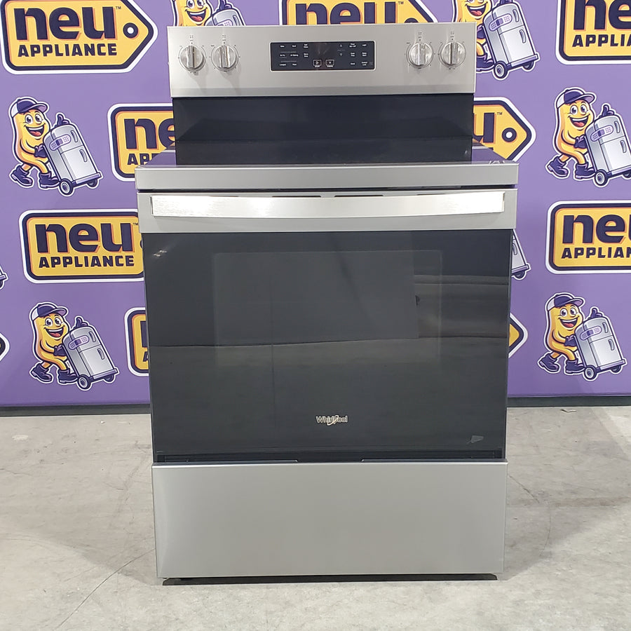 Whirlpool Energy Star 30 Inch Electric Range with Air Cooking Technology, No Preheat Air Fry, Air Baking and Self Clean WFES5030RZ - Scratch and Dent (Minor)
