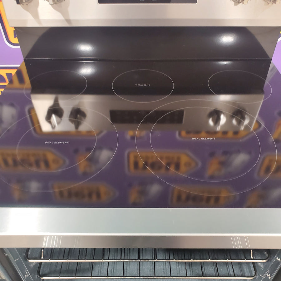 Whirlpool Energy Star 30 Inch Electric Range with Air Cooking Technology, No Preheat Air Fry, Air Baking and Self Clean WFES5030RZ - Scratch and Dent (Minor)