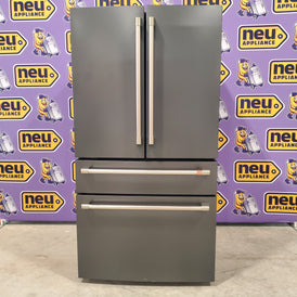 GE Cafe Energy Star Smart 4 Door French Door 28.7 Cu. Ft. Refrigerator with Dual Dispense Auto Fill Pitcher and Convertible Drawer with Soft Freeze CGE29DP3TD1 - Scratch and Dent (Minor)