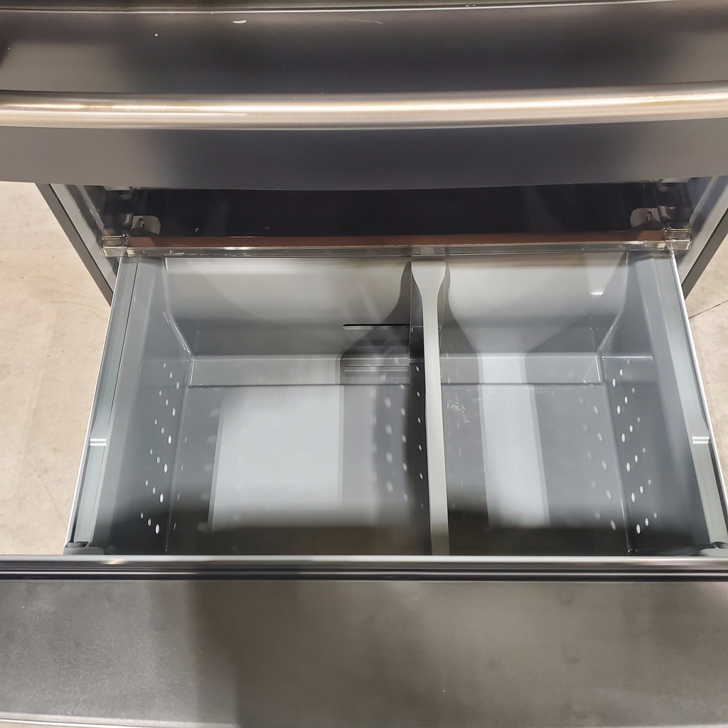 Pictures of GE Cafe Energy Star Smart 4 Door French Door 28.7 Cu. Ft. Refrigerator with Dual Dispense Auto Fill Pitcher and Convertible Drawer with Soft Freeze CGE29DP3TD1 - Scratch and Dent (Minor) - Neu Appliance Outlet - Discount Appliance Outlet in Austin, Tx