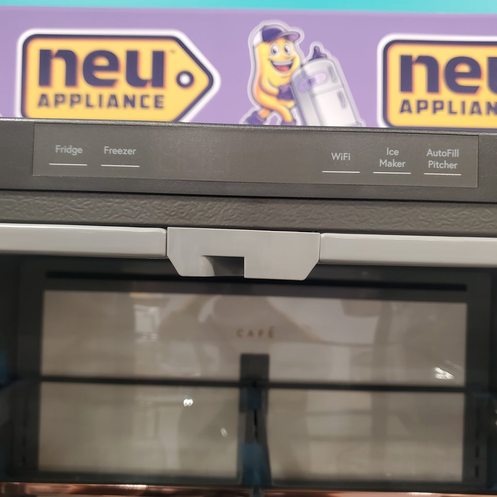 Pictures of GE Cafe Energy Star Smart 4 Door French Door 28.7 Cu. Ft. Refrigerator with Dual Dispense Auto Fill Pitcher and Convertible Drawer with Soft Freeze CGE29DP3TD1 - Scratch and Dent (Minor) - Neu Appliance Outlet - Discount Appliance Outlet in Austin, Tx