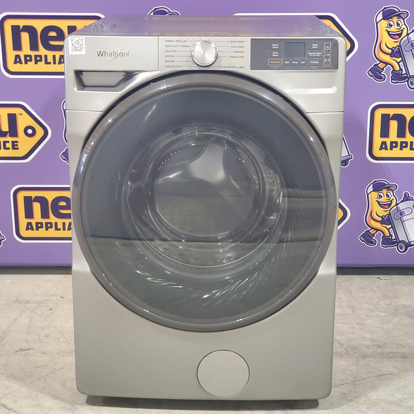 Whirlpool Radiant Silver 4.5 cu. ft. Smart Front Load ENERGY STAR® Washer with FreshFlow™ Vent System WFW5720RR - Scratch & Dent - Minor