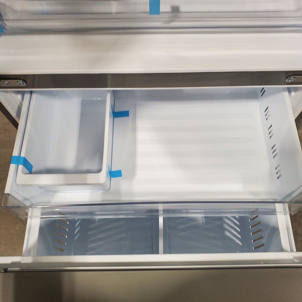 Pictures of LG Print Proof Stainless Steel Counter-Depth MAX 27 cu ft French Door Refrigerator with Water Dispenser and Ice Maker LRFLC2706S - Scratch & Dent - Minor - Neu Appliance Outlet - Discount Appliance Outlet in Austin, Tx