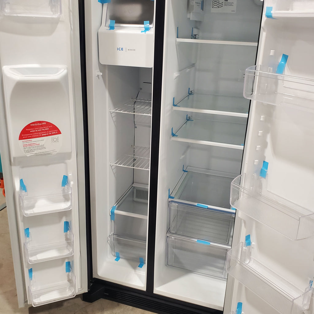 Pictures of Frigidaire Standard Depth 33 Inch 22 Cu. Ft. Refrigerator with Even Temp Cooling System, Bright LED Lighting, and Energy Star FRSS2323AB - Scratch and Dent (Minor) - Neu Appliance Outlet - Discount Appliance Outlet in Austin, Tx