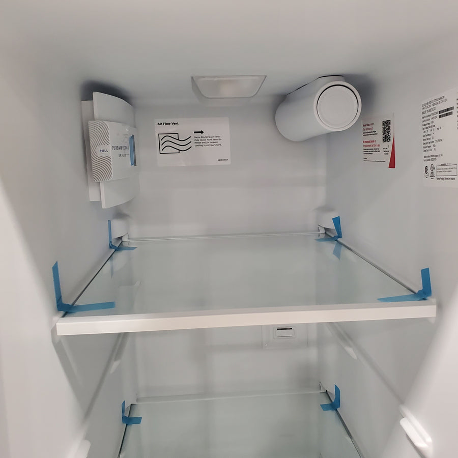 Frigidaire Standard Depth 33 Inch 22 Cu. Ft. Refrigerator with Even Temp Cooling System, Bright LED Lighting, and Energy Star FRSS2323AB - Scratch and Dent (Minor)