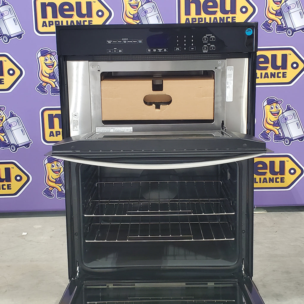 Pictures of Whirlpool 6.4 Total Cu. Ft. Combo Self Cleaning Wall Oven with Self Cleaning Option and Keep Warming Setting WOEC3030LS - Open Box - Neu Appliance Outlet - Discount Appliance Outlet in Austin, Tx