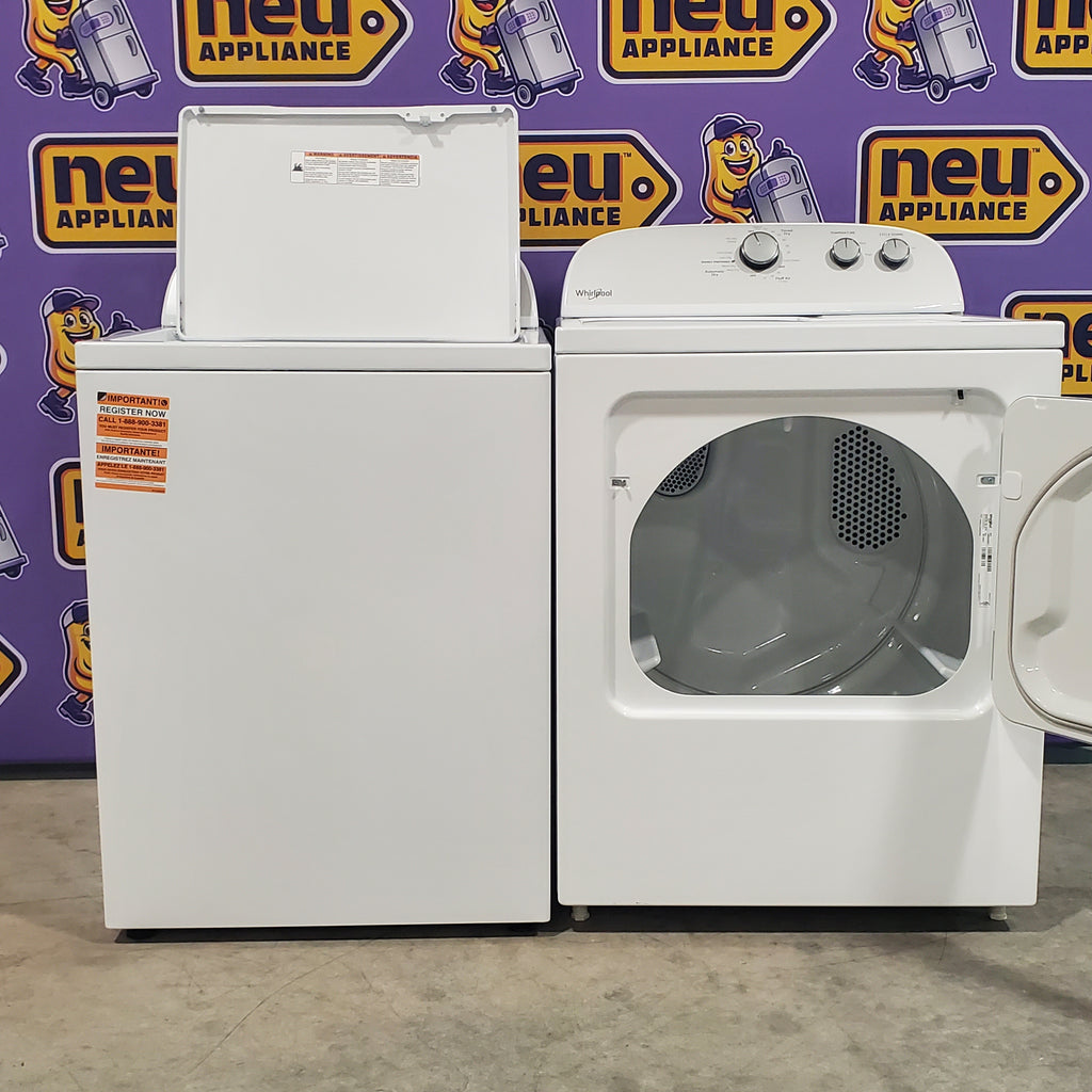 Pictures of Whirlpool Top Load 3.5 Cu. Ft. Washer with Deep Water Wash Option WTW4816FW and Whirlpool Vented 7.0 Cu. Ft. Electric Dryer WED4815EW - Open Box - Neu Appliance Outlet - Discount Appliance Outlet in Austin, Tx