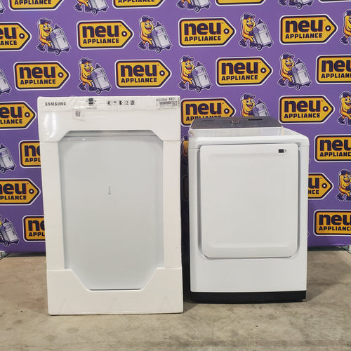 Pictures of 5.2 cu. ft. Samsung Large Capacity Smart Top Load Washer with Super Speed Wash in White and 7.4-cu ft Electric Dryer (White) - New in Box Washing Machine with Scratch and Dent Dryer - Neu Appliance Outlet - Discount Appliance Outlet in Austin, Tx