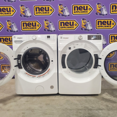 Pictures of Whirlpool 4.5 cu. ft. Front Load ENERGY STAR® Washer with Tumble Fresh Option and Quick Wash Cycle WFW4720RW and 7.4 cu. ft. Smart Front Load ENERGY STAR® Electric Dryer with Wrinkle Shield™ Option WED5720RW - Neu Appliance Outlet - Discount Appliance Outlet in Austin, Tx