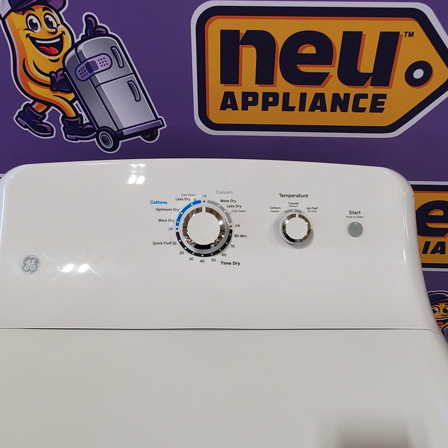 Neu Select GE High Capacity Agitator Washer & Electric Dryer Set: 4.2 cu. ft. High Capacity Agitator Washer With Extra Water Cycle / Option & 7.2 cu. ft. Electric 220v Dryer With Auto Sensor Dry - Certified Refurbished