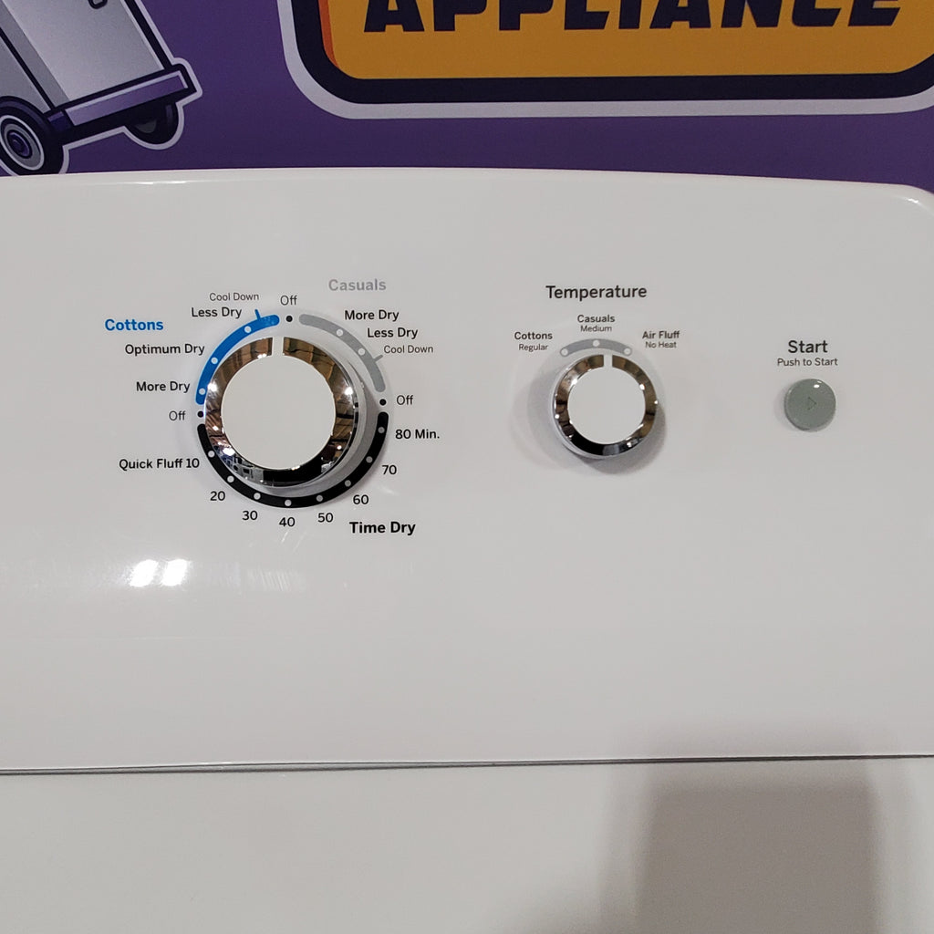 Pictures of Neu Select GE High Capacity Agitator Washer & Electric Dryer Set: 4.2 cu. ft. High Capacity Agitator Washer With Extra Water Cycle / Option & 7.2 cu. ft. Electric 220v Dryer With Auto Sensor Dry - Certified Refurbished - Neu Appliance Outlet - Discount Appliance Outlet in Austin, Tx