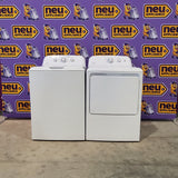 Neu Select GE High Capacity Agitator Washer & Electric Dryer Set: 4.2 cu. ft. High Capacity Agitator Washer With Extra Water Cycle / Option & 7.2 cu. ft. Electric 220v Dryer With Auto Sensor Dry - Certified Refurbished