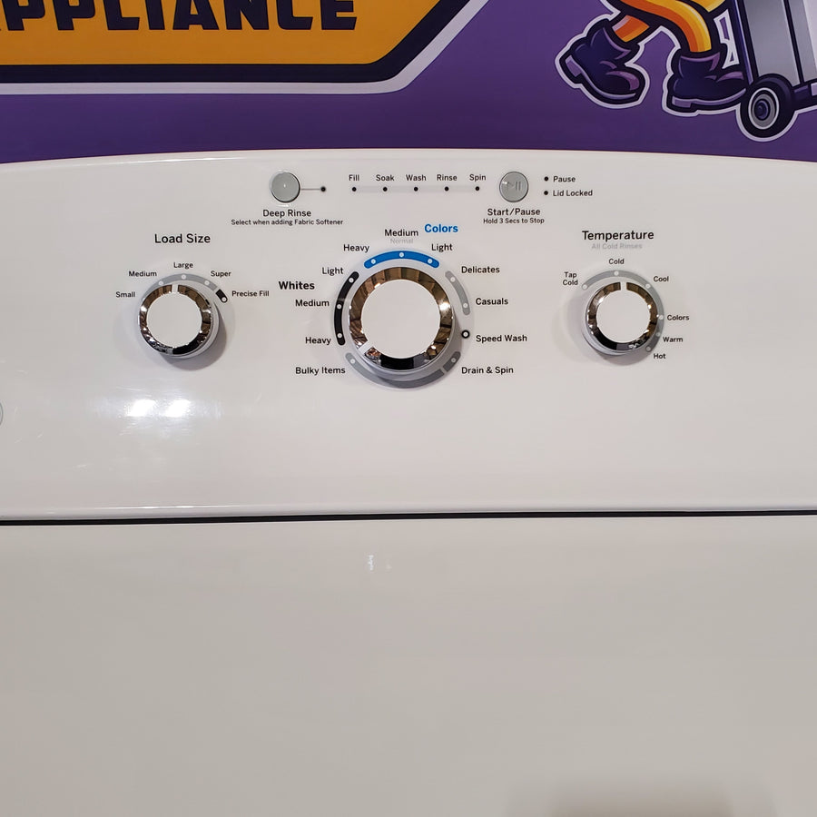 Neu Select GE High Capacity 4.2 cu. ft. Agitator Top Load HE Washing Machine With Extra Water Cycle / Option - Certified Refurbished