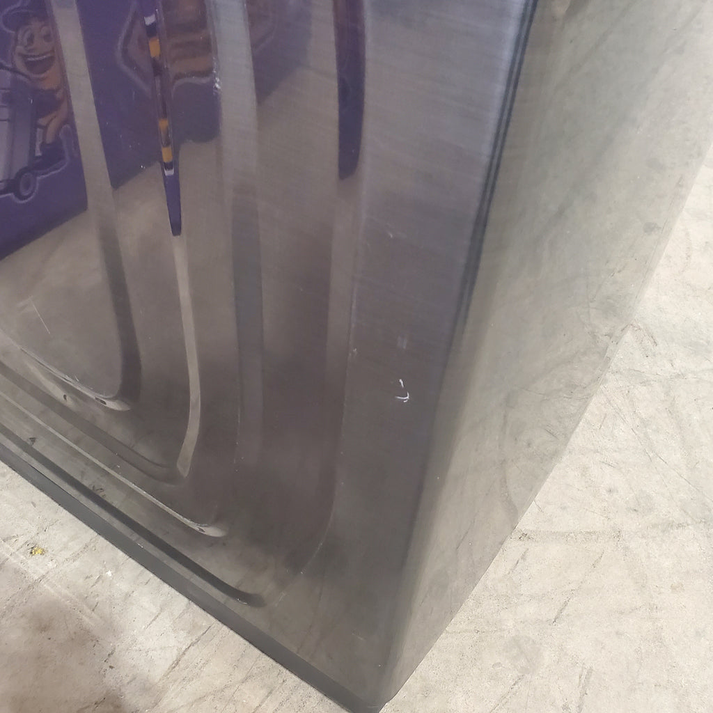 Pictures of Samsung Black Stainless Steel 5.0 Cu. Ft. Washer with SuperSpeed and Active WaterJet WA50R5400AV - Certified Refurbished and Samsung Brushed Navy Electric 7.4 Cu. Ft. Dryer with PetCare Dry and Steam Sanitize+ DVE54CG7150D - Scratch and Dent (Minor) - Neu Appliance Outlet - Discount Appliance Outlet in Austin, Tx