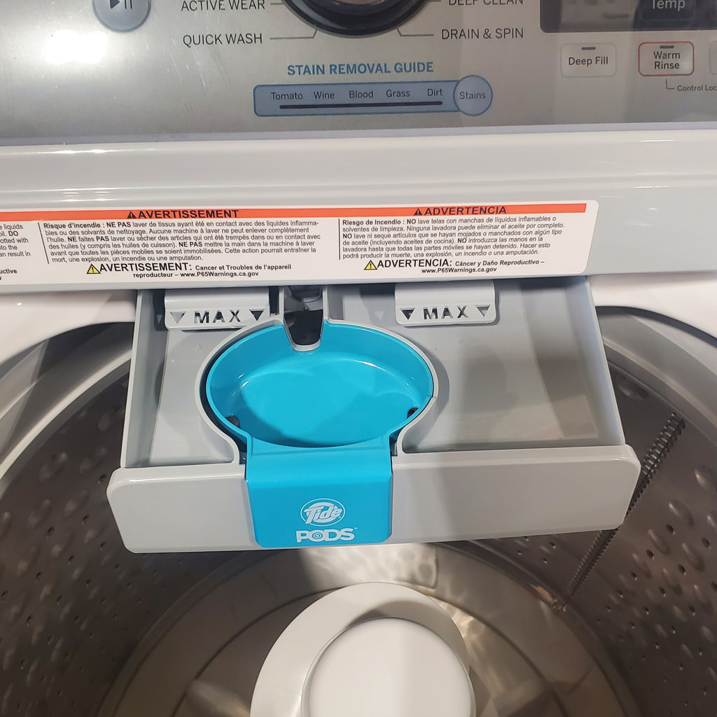 Pictures of GE White Energy Star Top Load 4.6 Washer with Sanitize with Oxi and Flex Dispense GTW725BSNWS - Certified Refurbished - Neu Appliance Outlet - Discount Appliance Outlet in Austin, Tx