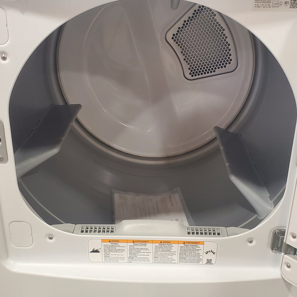 Pictures of LG White Electric Rear Control Ultra Large Capacity 7.3 Cu. Ft. Dryer with Sensor Dry DLE6100W - Open Box - Neu Appliance Outlet - Discount Appliance Outlet in Austin, Tx