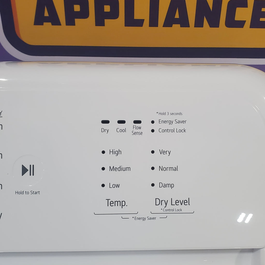 Pictures of LG White Electric Rear Control Ultra Large Capacity 7.3 Cu. Ft. Dryer with Sensor Dry DLE6100W - Open Box - Neu Appliance Outlet - Discount Appliance Outlet in Austin, Tx