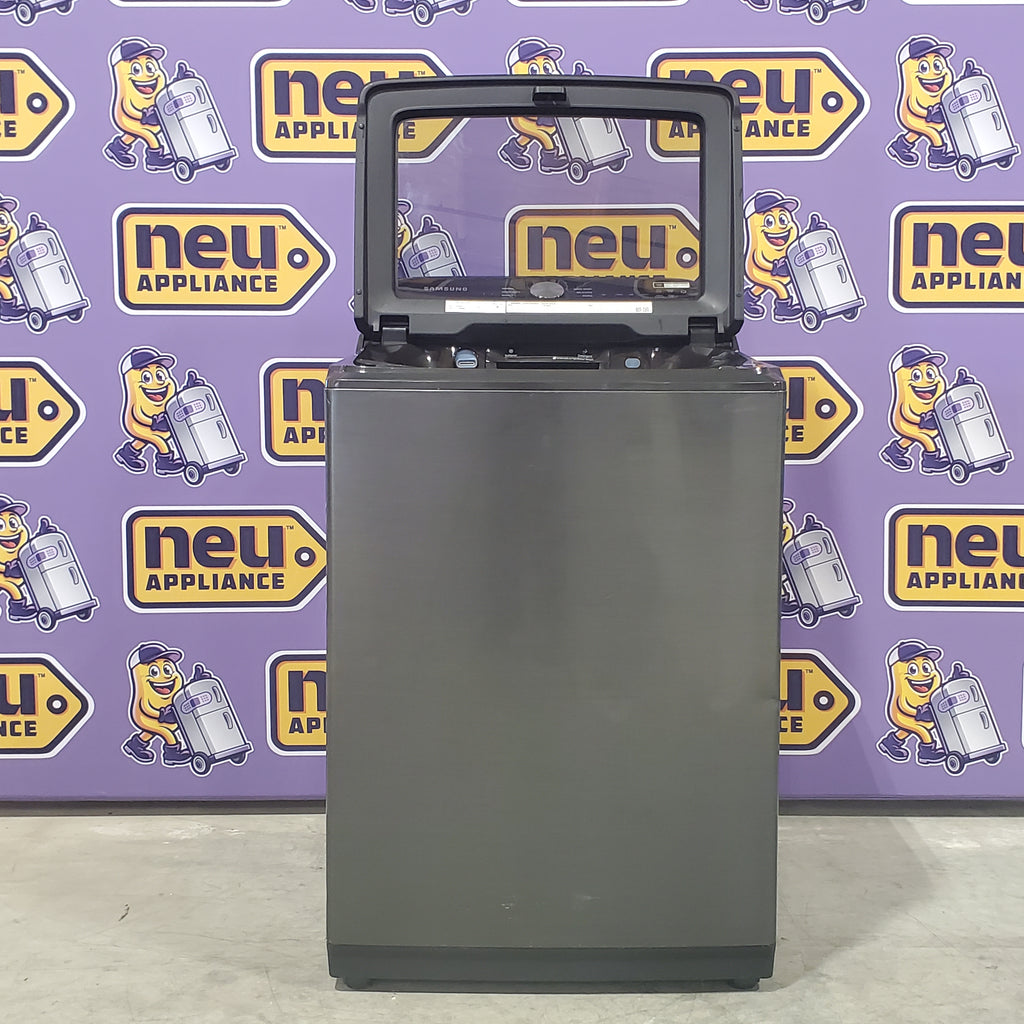 Pictures of Samsung Black Stainless Steel Top Load 5.0 Cu. Ft. Washer with Super Speed WA50R5400AV - Certified Refurbished - Neu Appliance Outlet - Discount Appliance Outlet in Austin, Tx