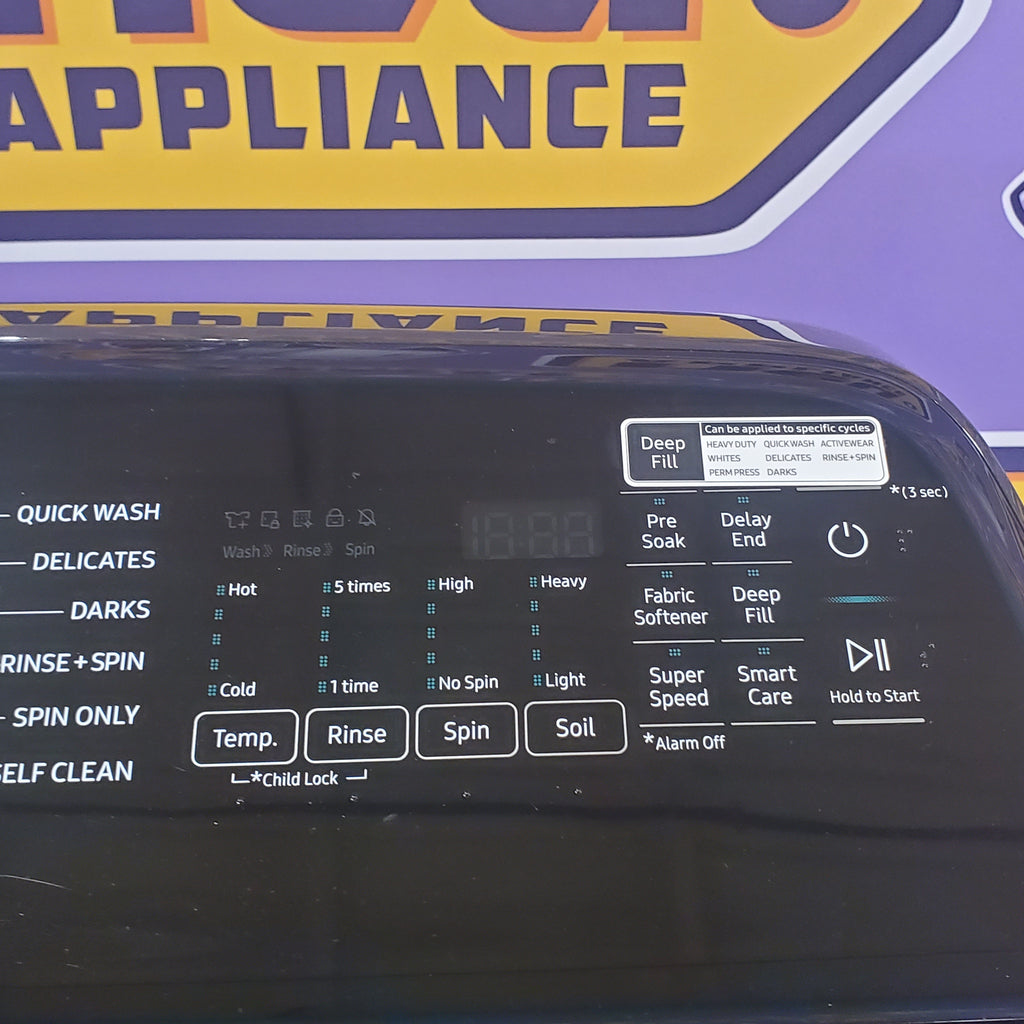 Pictures of Samsung Black Stainless Steel Top Load 5.0 Cu. Ft. Washer with Super Speed WA50R5400AV - Certified Refurbished - Neu Appliance Outlet - Discount Appliance Outlet in Austin, Tx