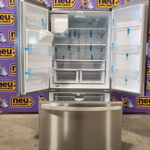 Pictures of Whirlpool 36 in. 24.7 cu. ft. Standard Depth French Door Refrigerator in Fingerprint Resistant Stainless Steel WRFF3436RZ- Scratch & Dent (Moderate) - Neu Appliance Outlet - Discount Appliance Outlet in Austin, Tx