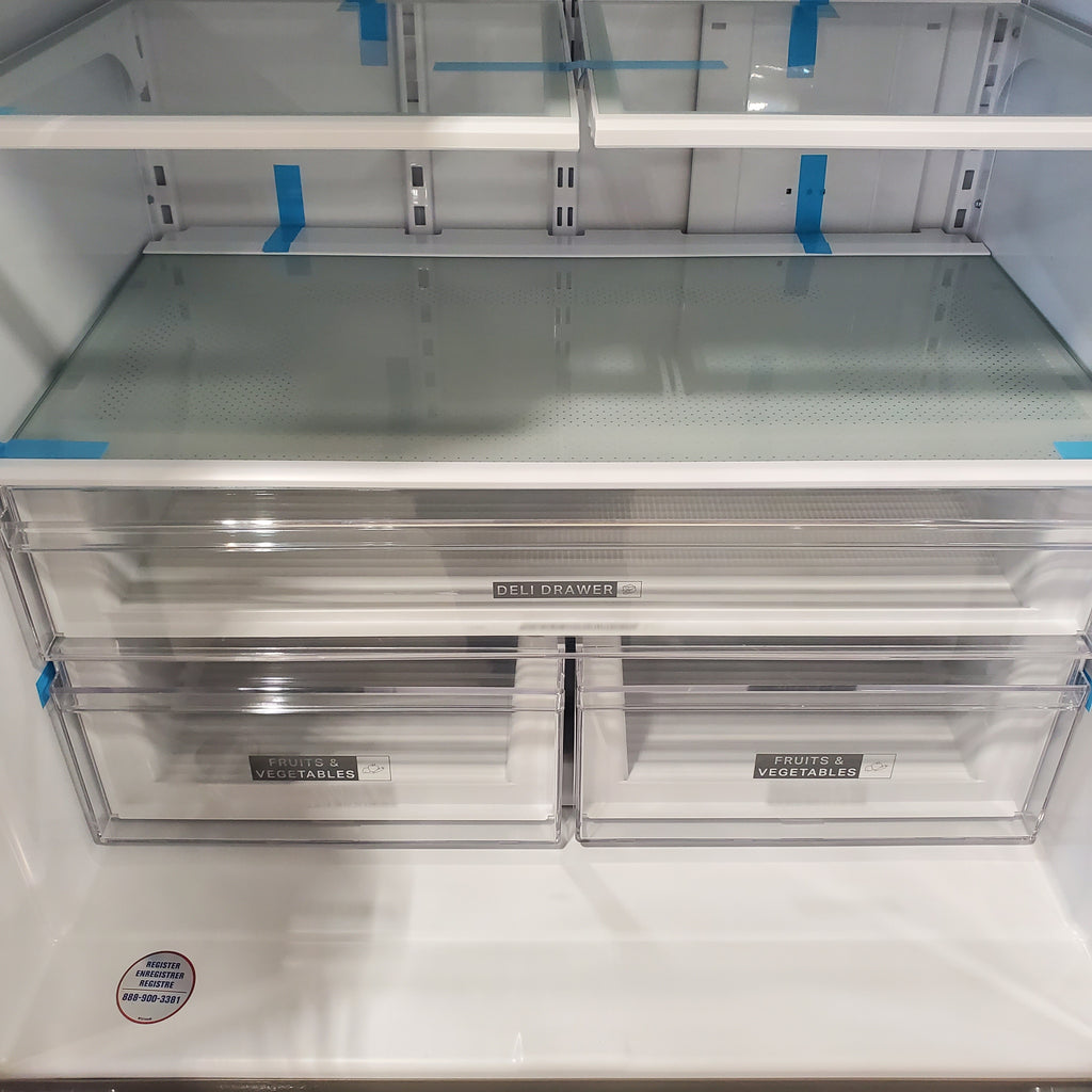 Pictures of Whirlpool 36 in. 24.7 cu. ft. Standard Depth French Door Refrigerator in Fingerprint Resistant Stainless Steel WRFF3436RZ- Scratch & Dent (Moderate) - Neu Appliance Outlet - Discount Appliance Outlet in Austin, Tx