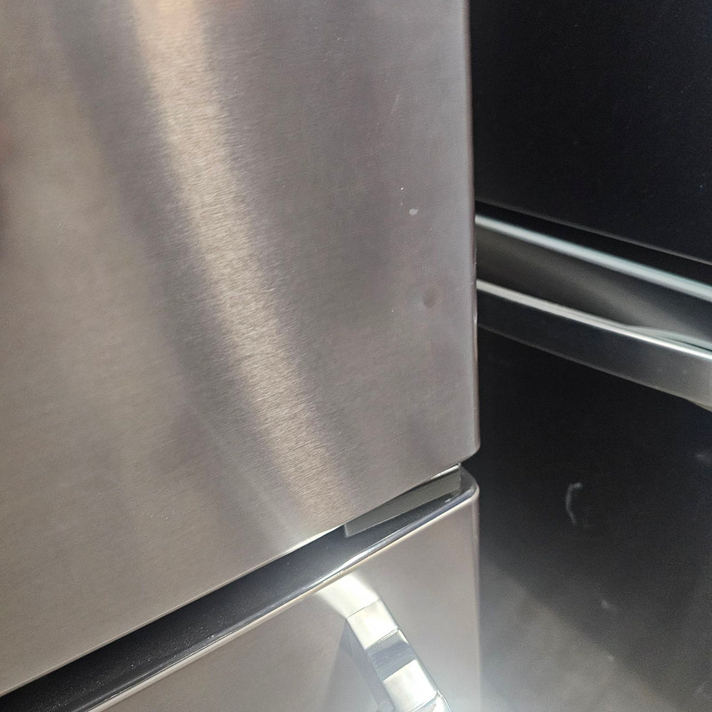 Pictures of KitchenAid Black Stainless 36 in. 20 cu. ft. Counter Depth French Door Refrigerator with Wood-Look Nesting Shelf and Full Width Pantry Drawer KRFC136RBS - Scratch & Dent (Minor) - Neu Appliance Outlet - Discount Appliance Outlet in Austin, Tx