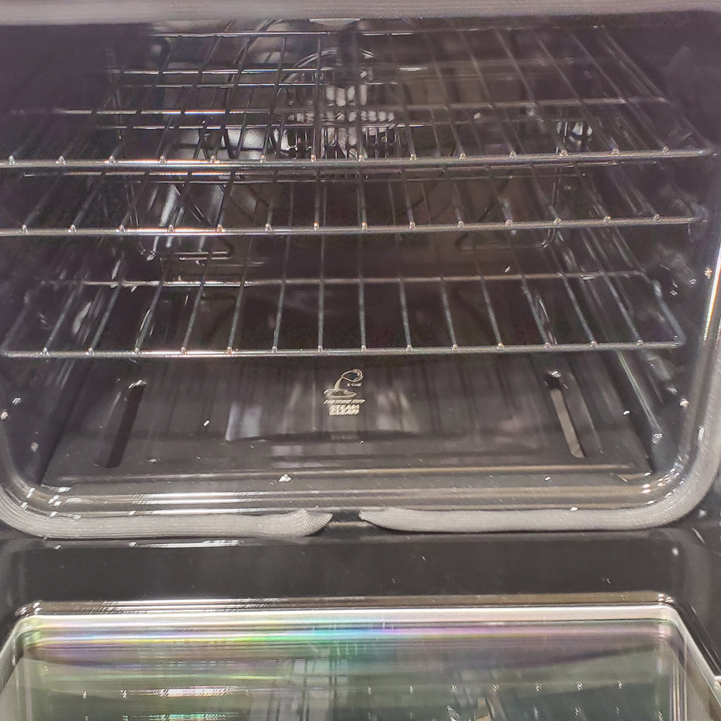 Pictures of GE Profile™ 30" Smart Slide-In Front-Control Gas Fingerprint Resistant Stainless Range with No Preheat Air Fry PGS930YPFS - New in Box - Neu Appliance Outlet - Discount Appliance Outlet in Austin, Tx