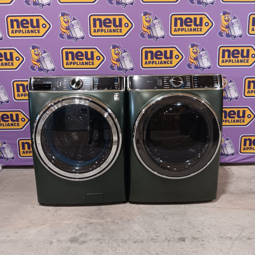 Pictures of GE Profile™ 5.5 cu. ft. Capacity Smart Front Load with Smart Wash & Smart Rinse PFW955SPWGN - New in Box and GE Profile™ ENERGY STAR® 7.8 cu. ft. Capacity Smart Front Load Electric Dryer with Steam and Sanitize Cycle GE9862E - PFD95ESPWGN - New in Box - Neu Appliance Outlet - Discount Appliance Outlet in Austin, Tx