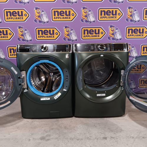 Pictures of GE Profile™ 5.5 cu. ft. Capacity Smart Front Load with Smart Wash & Smart Rinse PFW955SPWGN - New in Box and GE Profile™ ENERGY STAR® 7.8 cu. ft. Capacity Smart Front Load Electric Dryer with Steam and Sanitize Cycle GE9862E - PFD95ESPWGN - New in Box - Neu Appliance Outlet - Discount Appliance Outlet in Austin, Tx