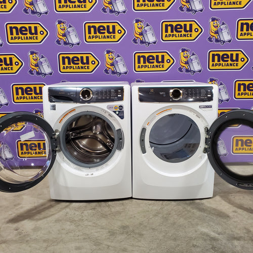 Electrolux 4.5 Cu. Ft. Perfect Steam™ Washer with LuxCare® Plus Wash and SmartBoost® ELFW7626BW - Scratch & Dent (Minor) and Electrolux 8.0 Cu. Ft. Perfect Steam™ Electric Dryer with Balanced Dry™ and Instant Refresh ELFE7626BW - Scratch & Dent (Minor)