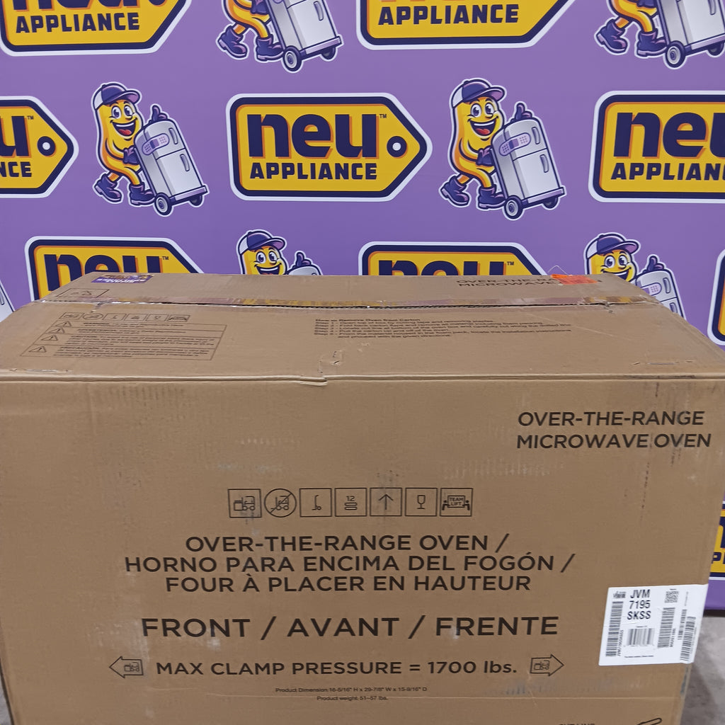 Pictures of GE Over-The-Range Sensor 1.9 Cu. Ft. Microwave Oven with Filter Indication Light and Steam Clean 25SA160 - JVM7195SKSS - New in Box - Neu Appliance Outlet - Discount Appliance Outlet in Austin, Tx