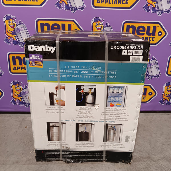 Danby 5.4 cu. ft. Single-Tap Keg Cooler in Stainless Steel 25SD152 - DKC054A9SLDB - New in Box