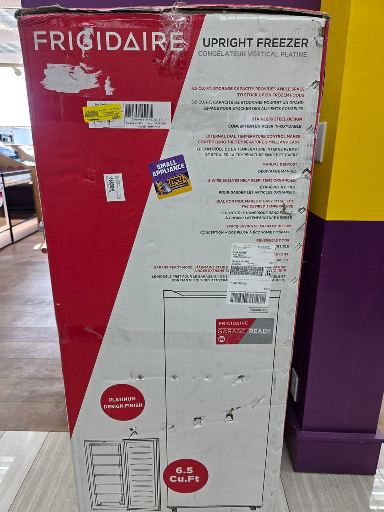 Pictures of Frigidaire 6.5-cu ft Garage Ready Upright Freezer in Stainless Steel - S170 - EFRF698 - Open Box - Neu Appliance Outlet - Discount Appliance Outlet in Austin, Tx