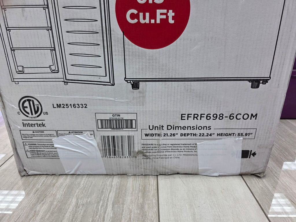 Pictures of Frigidaire 6.5-cu ft Garage Ready Upright Freezer in Stainless Steel - S170 - EFRF698 - Open Box - Neu Appliance Outlet - Discount Appliance Outlet in Austin, Tx