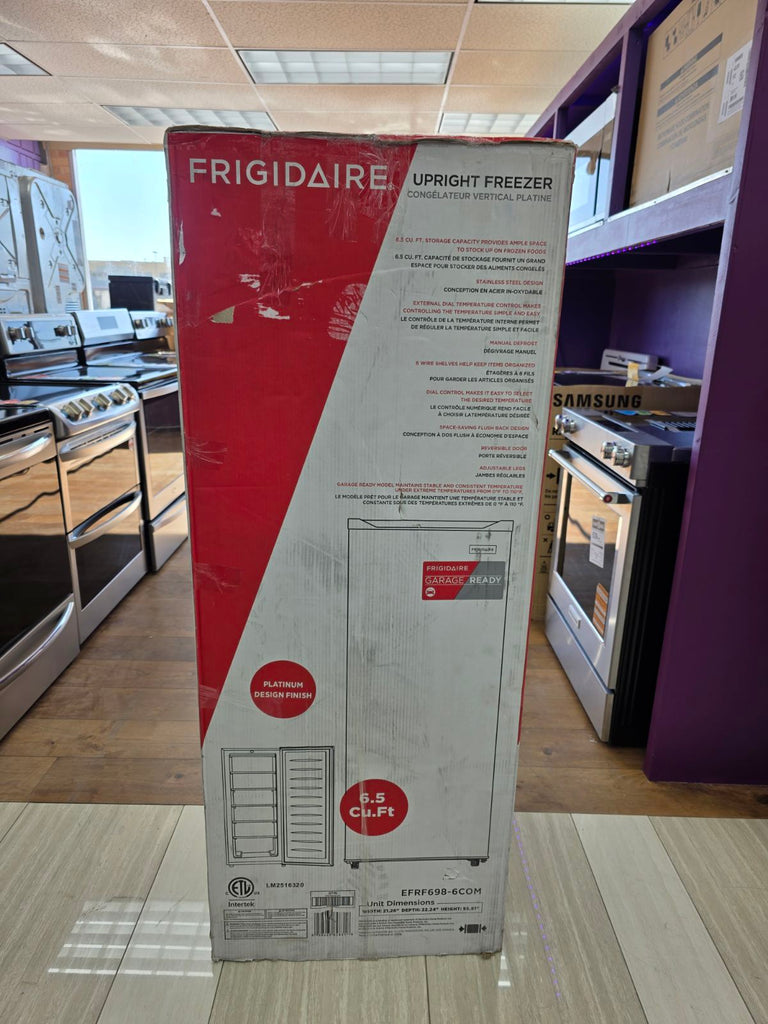 Pictures of Frigidaire 6.5-cu ft Garage Ready Upright Freezer in Stainless Steel - S177 - EFRF698 - Scratch & Dent (Minor) - Neu Appliance Outlet - Discount Appliance Outlet in Austin, Tx