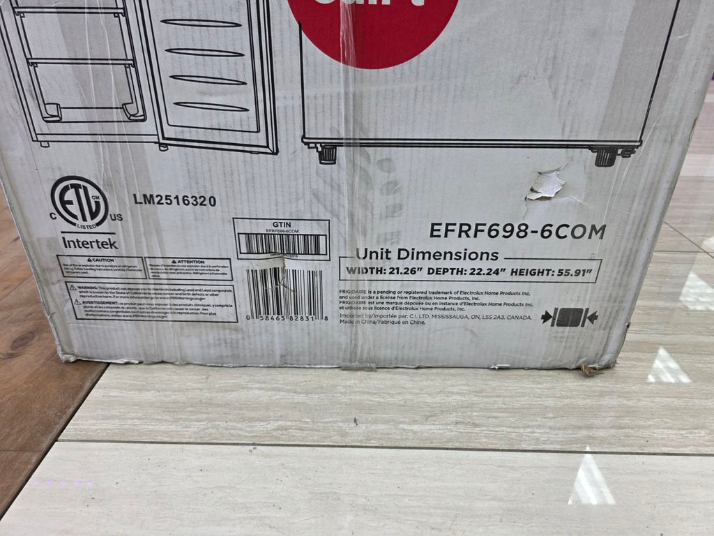 Pictures of Frigidaire 6.5-cu ft Garage Ready Upright Freezer in Stainless Steel - S177 - EFRF698 - Scratch & Dent (Minor) - Neu Appliance Outlet - Discount Appliance Outlet in Austin, Tx