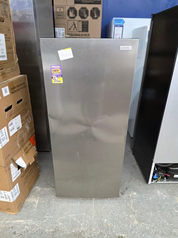 Vissani 7.1 cu. ft. Manual Defrost Convertible Upright Freezer in Stainless Steel Look S111 - MDUFC7SS4 - Scratch & Dent (Minor)