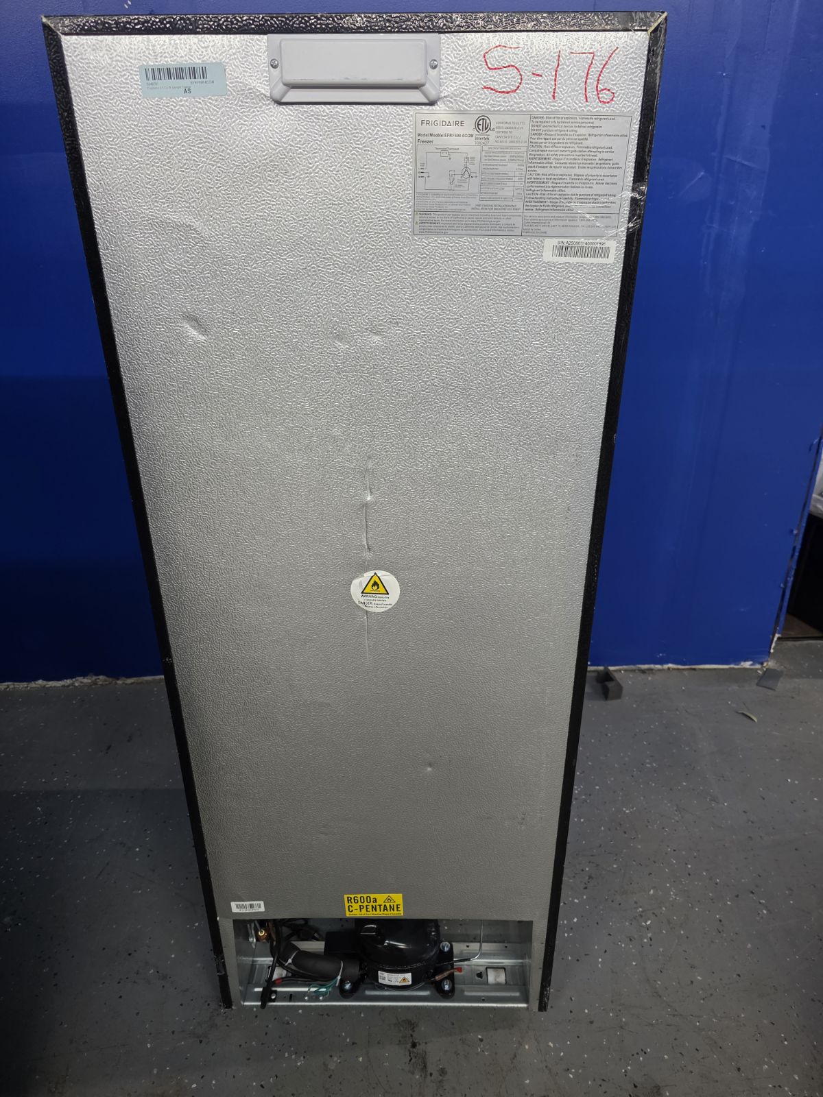 Frigidaire 6.5-cu ft Garage Ready Upright Freezer in Stainless