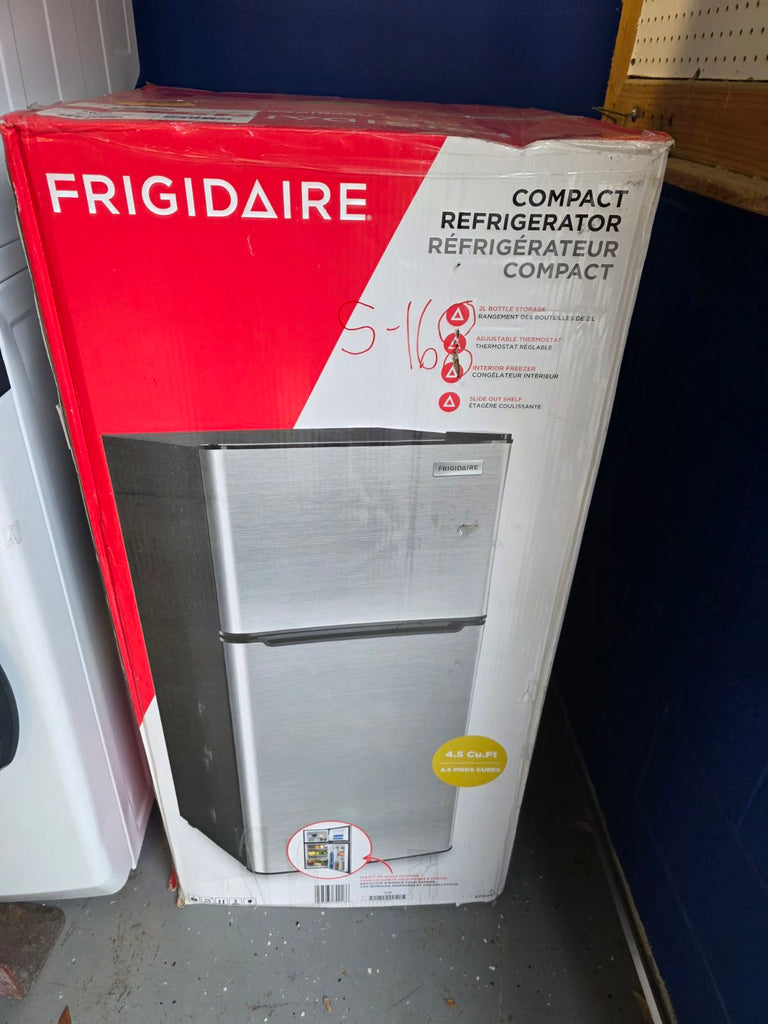 Pictures of Frigidaire 4.5-cu ft Mini Fridge in Stainless Steel S168 - EFR463 - Open Box - Neu Appliance Outlet - Discount Appliance Outlet in Austin, Tx