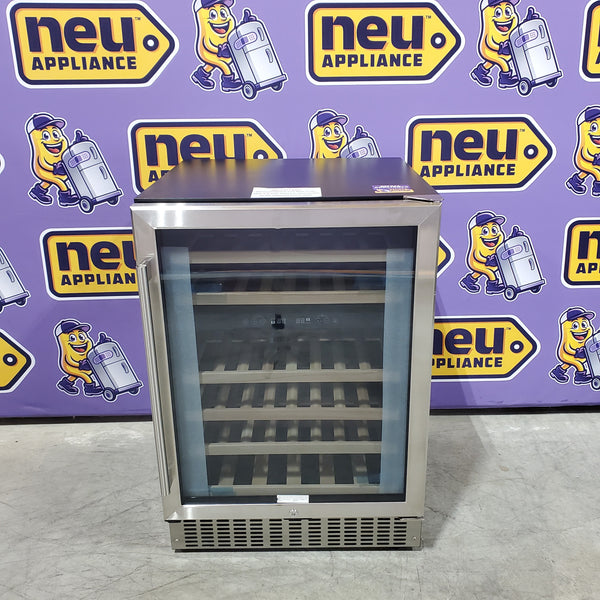 Bodega AOBOSI 24 Inch Dual Zone Wine Cooler 46 Bottle Wine Refrigerator 251311SD1022 - JC-145B - Open Box