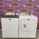 Maytag Top Load 4.8 cu ft Washer with Deep Fill and Slow-Close Glass Lid MVW6200KW - Scratch & Dent (Minor) and Maytag 7.0 cu ft Electric Dryer with Moisture Sensing and Quick Dry Cycle 16190 - MED6200KW - Scratch & Dent (Moderate)