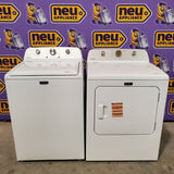 Maytag 4.5 cu. ft. Capacity Top Load Washer with Power™ Agitator and Deep Fill MVW4505MW - Open Box and Maytag 7.0 cu. ft. Capacity Top Load Electric Wrinkle Prevent Dryer 16257 - MED4500MW - Scratch & Dent (Minor)