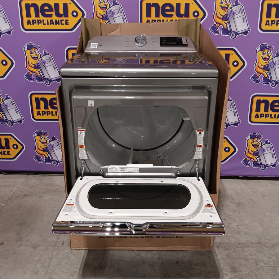 Maytag 5.2 cu. ft. Pet Pro Top Load Washer in Midnight Steel with Agitator, Extra Power and Sanitize Cycle with Oxi MTW7205RF - Open Box and Maytag 7.4 cu. ft. Smart Top Load Electric Dryer with Extra Power 16271 - MED6230HC - New in Box