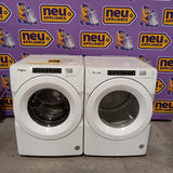 Whirlpool Closet Depth Front Load 4.3 Cu. Ft. Washer with Intuitive Controls WFW560CHW - Certified Refurbished and Whirlpool 7.4 cu. ft. ENERGY STAR Front Load Electric Dryer with Long Vent 16283 - WED560LHW - Certified Refurbished