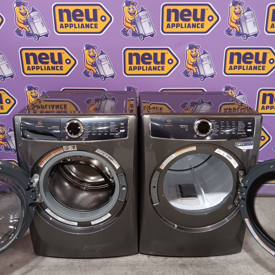 Electrolux Titanium Front Load 600 Series 4.5 Cu. Ft. Washer with Smartboost ELFW7637AT - Open Box and Electrolux Frontload Electric Steam Dryer 16287 - ELFE7537AT - Open Box