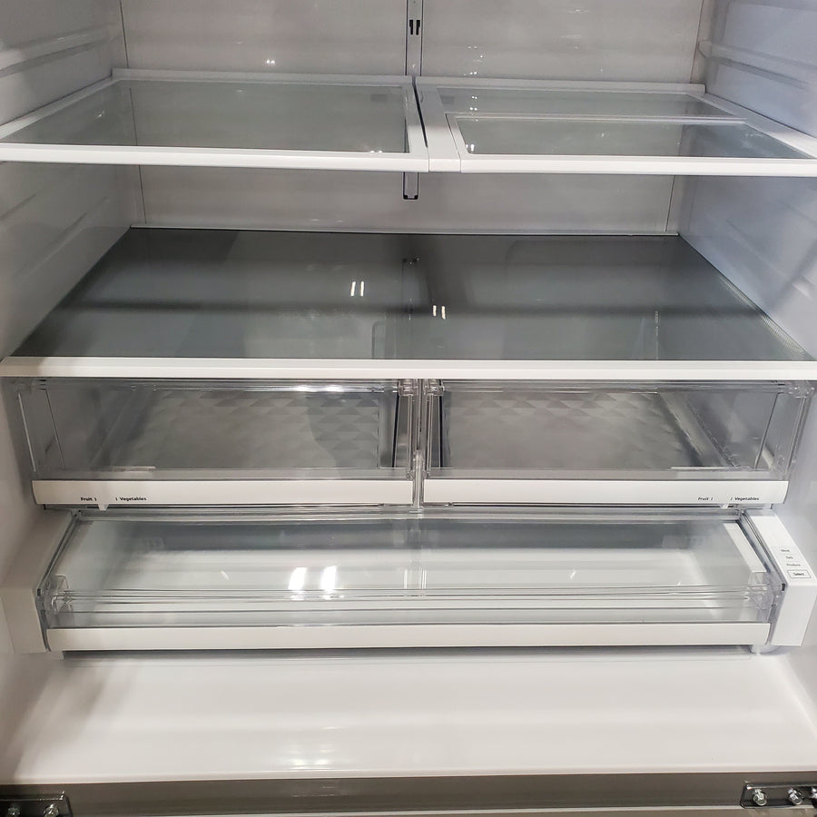 LG 27.8-cu ft 4-Door French Door Refrigerator with Dual Ice Maker in Fingerprint Resistant Steel 22SD016 - LRMXS2806S - Open Box