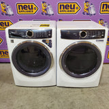 Electrolux 4.5 Cu.Ft. Stackable Front Load Washer with Steam and SmartBoost Wash System ELFW7637AW - Open Box and Electrolux 8.0 cu. ft. Front Load Electric Dryer with Perfect Steam ELFE7637AW - Open Box