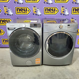Whirlpool 4.5 cu. ft. Smart Front Load ENERGY STAR® Washer with FreshFlow™ Vent System WFW5720RR - Scratch & Dent (Minor) and Whirlpool 7.4 cu. ft. 240-Volt Stackable Electric Vented Dryer with Steam Refresh WED90HEFC - Certified Refurbished